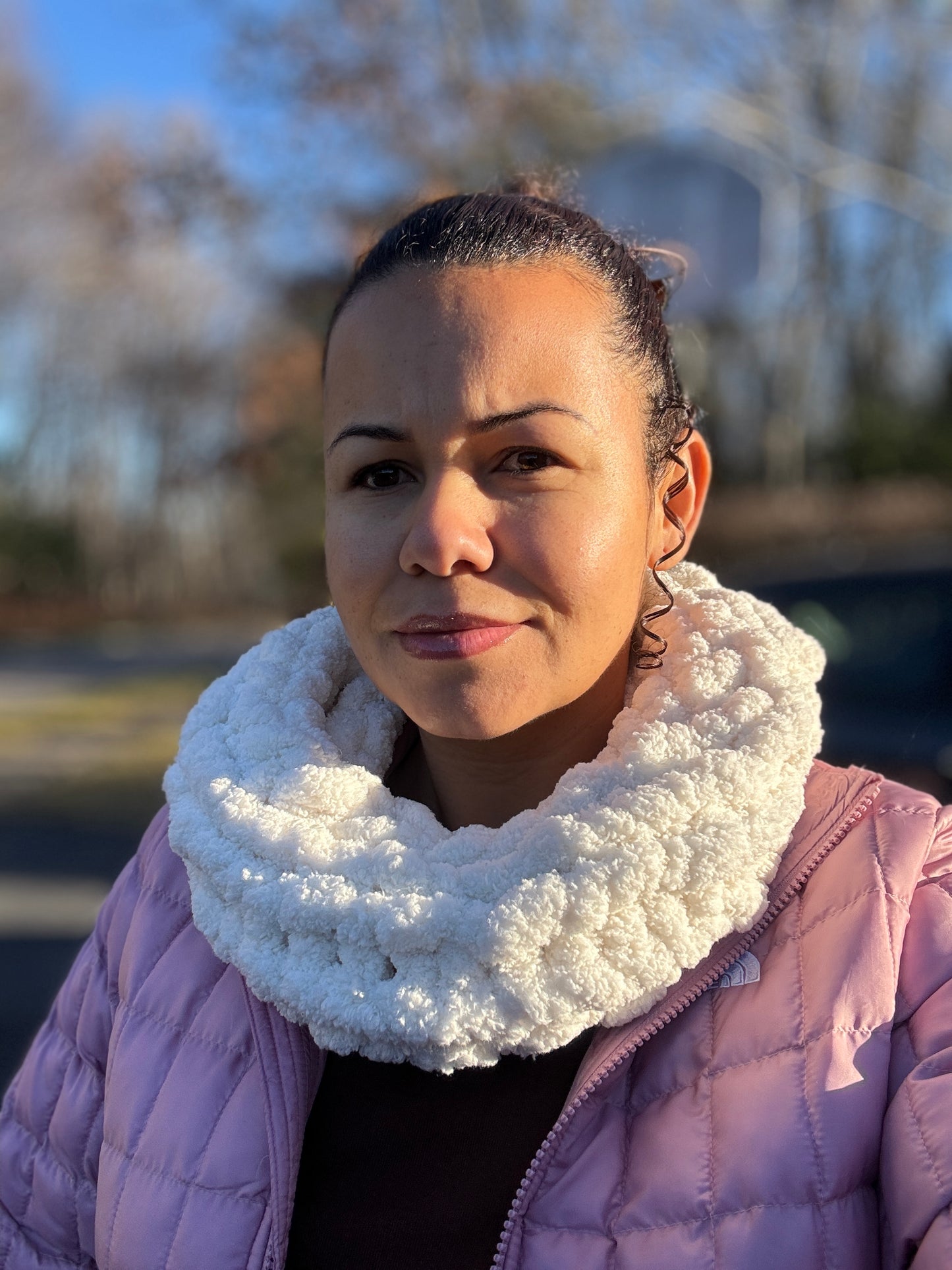 Chunky Hand-Knit Cowl Scarf- Made To Order