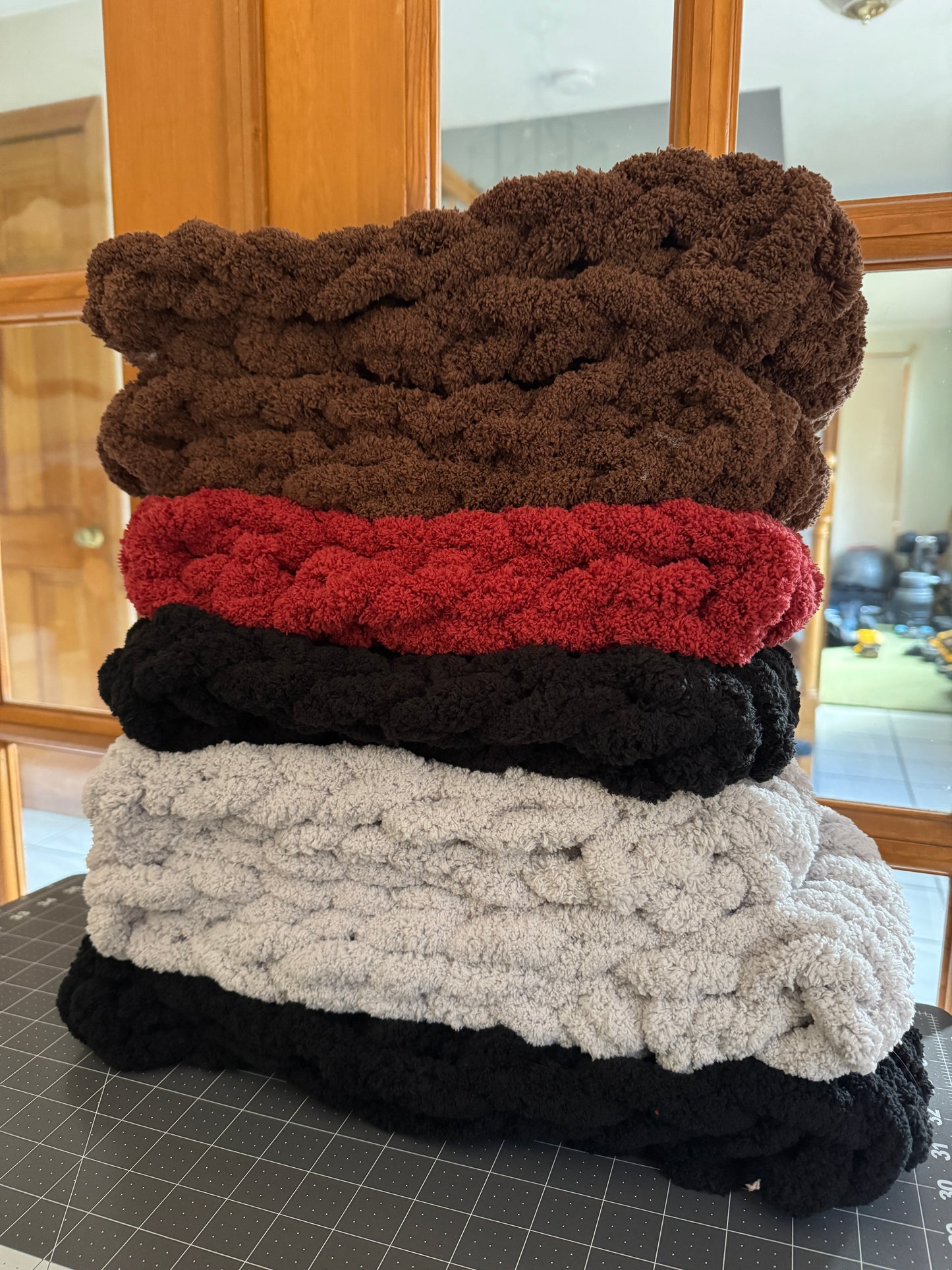 Chunky Hand-Knit Cowl Scarf- Made To Order