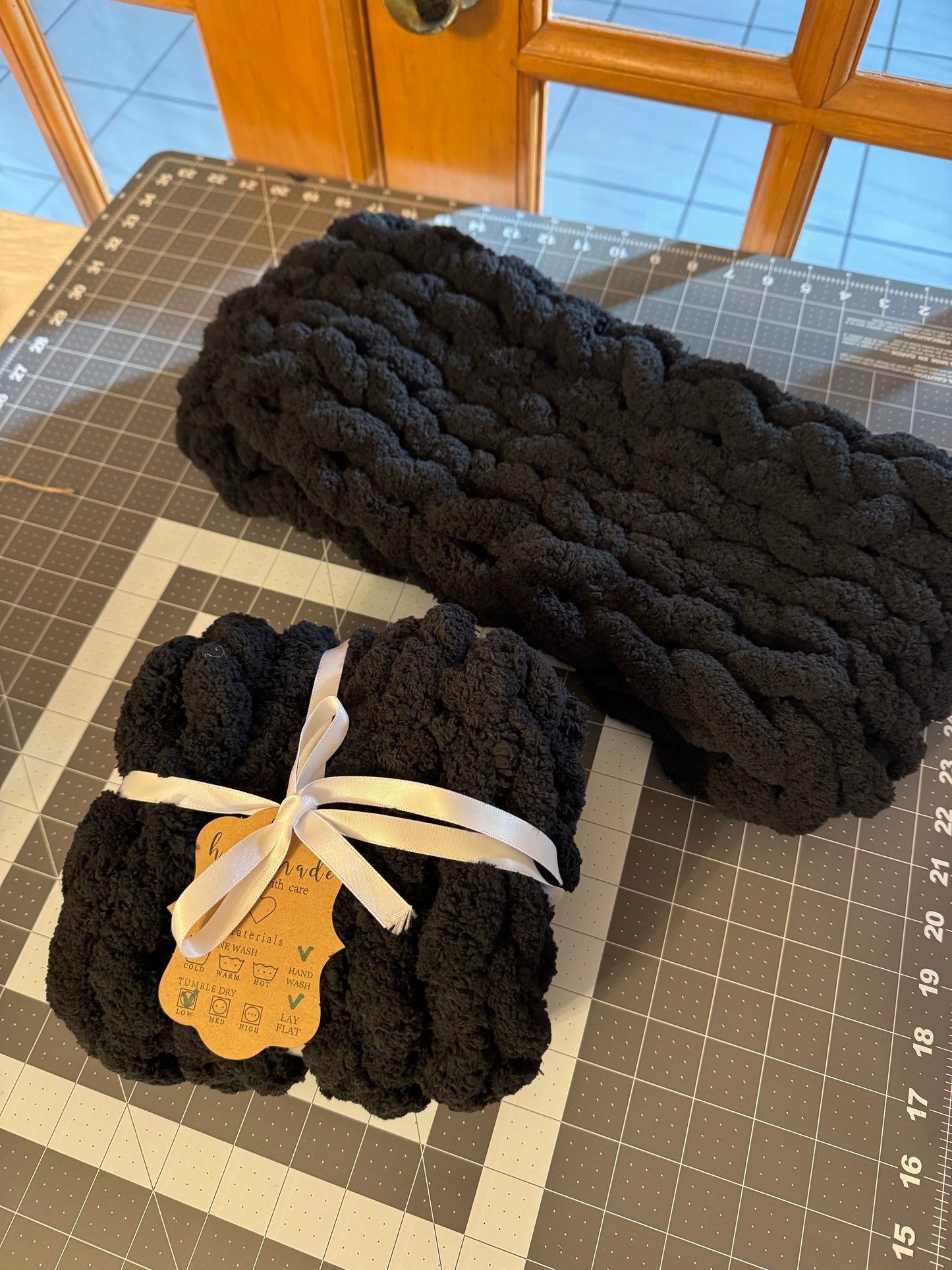 Chunky Hand-Knit Cowl Scarf- Made To Order