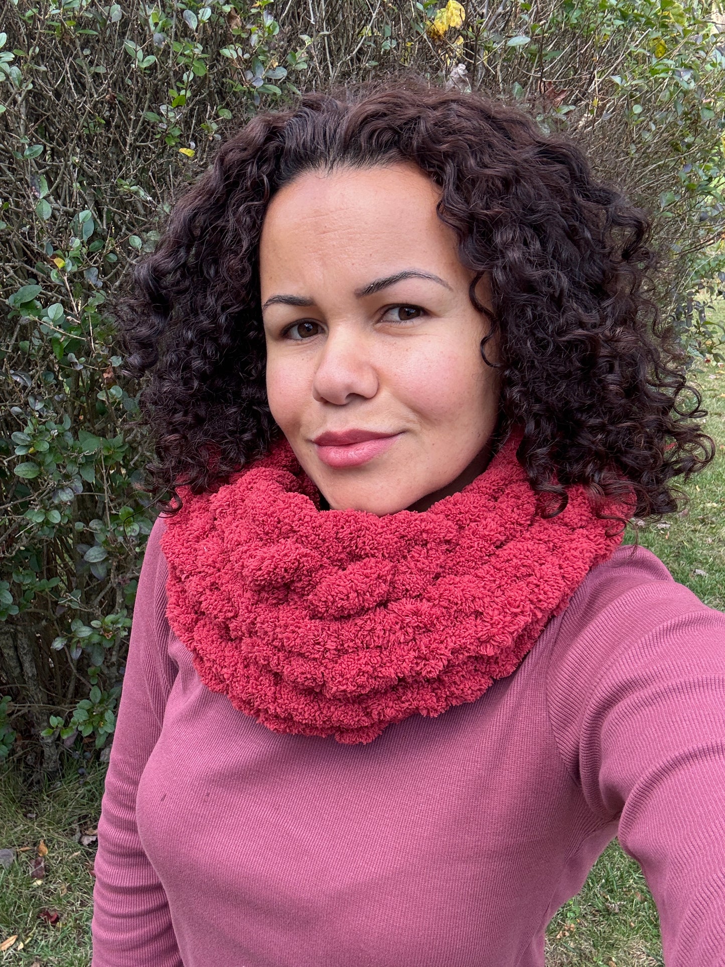 Chunky Hand-Knit Cowl Scarf- Made To Order