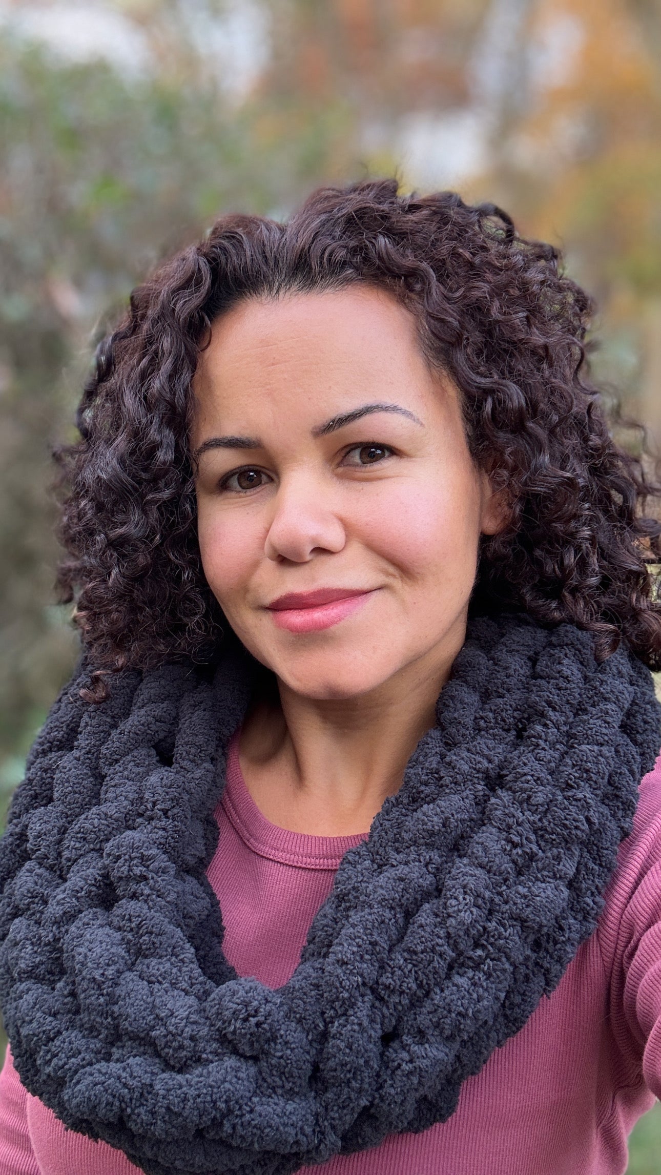 Chunky Hand-Knit Cowl Scarf- Made To Order